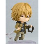 DINO REBORN NENDOROID. Good Smile Company presenta la Nendoroid de Dino Cavallone, basada en su aparición en el anime "Reborn!". Esta figura articulada incluye 3x placas faciales (seria, sonriente y sonrojada) y múltiples accesorios como 1x látigo, 1x figura de Enzio y piezas adicionales para distintas poses. Mide aproximadamente 10 cm de alto y viene con una base para exposición.
