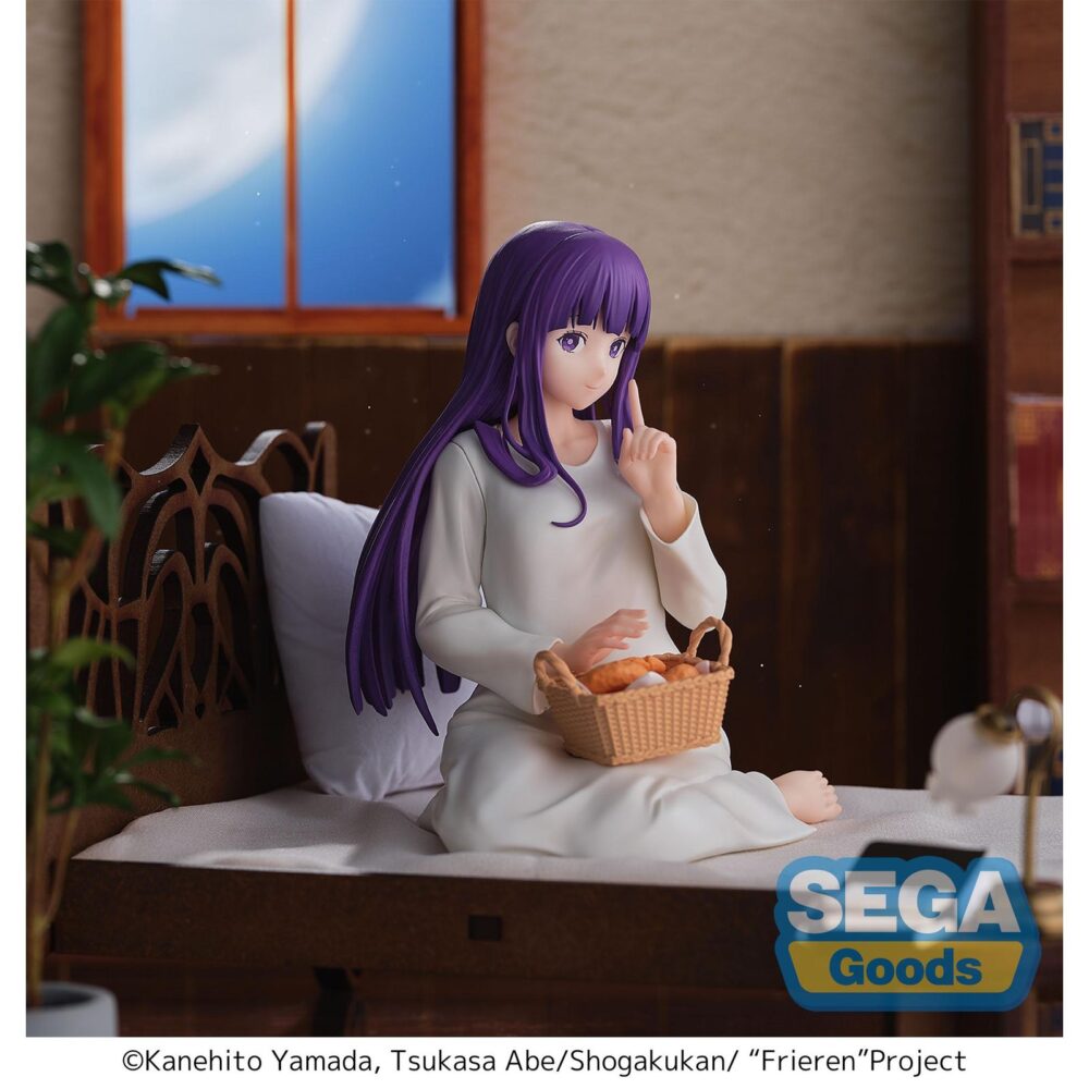 Yumemirize fern nap frieren: beyond journey´s end. Sega presenta esta figura de fern en versión "nap" dentro de la colección yumemirize, basada en su personaje del anime "frieren: beyond journey's end".   mide aproximadamente 12 cm de alto y está fabricada en pvc.   la figura muestra a fern en una postura relajada y se puede exponer junto a frieren nap version figura 21 cm frieren: beyond journey's end yumemirize (se vende por sepadao).