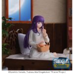 YUMEMIRIZE FERN NAP FRIEREN: BEYOND JOURNEY´S END. Sega presenta esta figura de Fern en versión "Nap" dentro de la colección Yumemirize, basada en su personaje del anime "Frieren: Beyond Journey's End".  Mide aproximadamente 12 cm de alto y está fabricada en PVC.  La figura muestra a Fern en una postura relajada y se puede exponer junto a FRIEREN NAP VERSION FIGURA 21 CM FRIEREN: BEYOND JOURNEY'S END YUMEMIRIZE (se vende por sepadao).