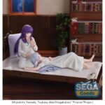 YUMEMIRIZE FERN NAP FRIEREN: BEYOND JOURNEY´S END. Sega presenta esta figura de Fern en versión "Nap" dentro de la colección Yumemirize, basada en su personaje del anime "Frieren: Beyond Journey's End".  Mide aproximadamente 12 cm de alto y está fabricada en PVC.  La figura muestra a Fern en una postura relajada y se puede exponer junto a FRIEREN NAP VERSION FIGURA 21 CM FRIEREN: BEYOND JOURNEY'S END YUMEMIRIZE (se vende por sepadao).