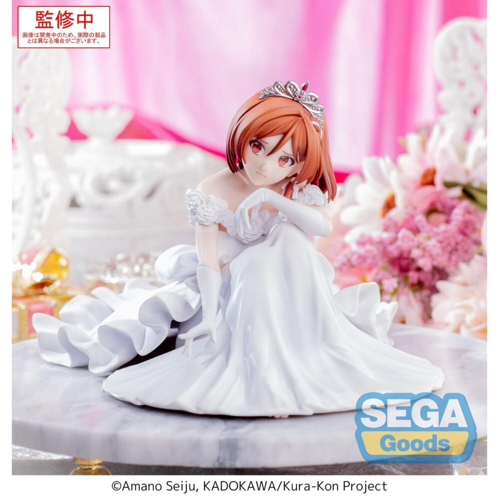 Akane sakuramori i´m getting married to a girl i hate in my class yumemiriz. Ssega presenta esta figura de akane sakuramori, basada en su aparición en el anime "i'm getting married to a girl i hate in my class". La figura, de 12 cm de alto, forma parte de la línea yumemirize y retrata a la protagonista con una expresión encantadora. Fabricada en pvc.