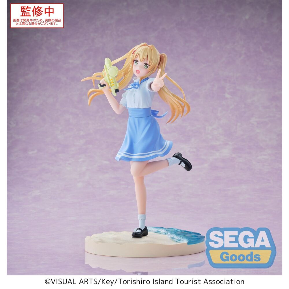 Wenders tsumugi summer pockets luminasta. Sega presenta, dentro de su línea luminasta, esta figura de wenders tsumugi, personaje de la serie anime "summer pockets". Con una altura de 17 cm, esta pieza fabricada en pvc refleja la ternura y tranquilidad de la protagonista. Se exhibe sobre una base circular.