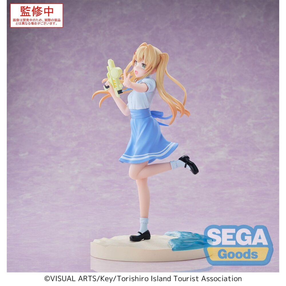 Wenders tsumugi summer pockets luminasta. Sega presenta, dentro de su línea luminasta, esta figura de wenders tsumugi, personaje de la serie anime "summer pockets". Con una altura de 17 cm, esta pieza fabricada en pvc refleja la ternura y tranquilidad de la protagonista. Se exhibe sobre una base circular.