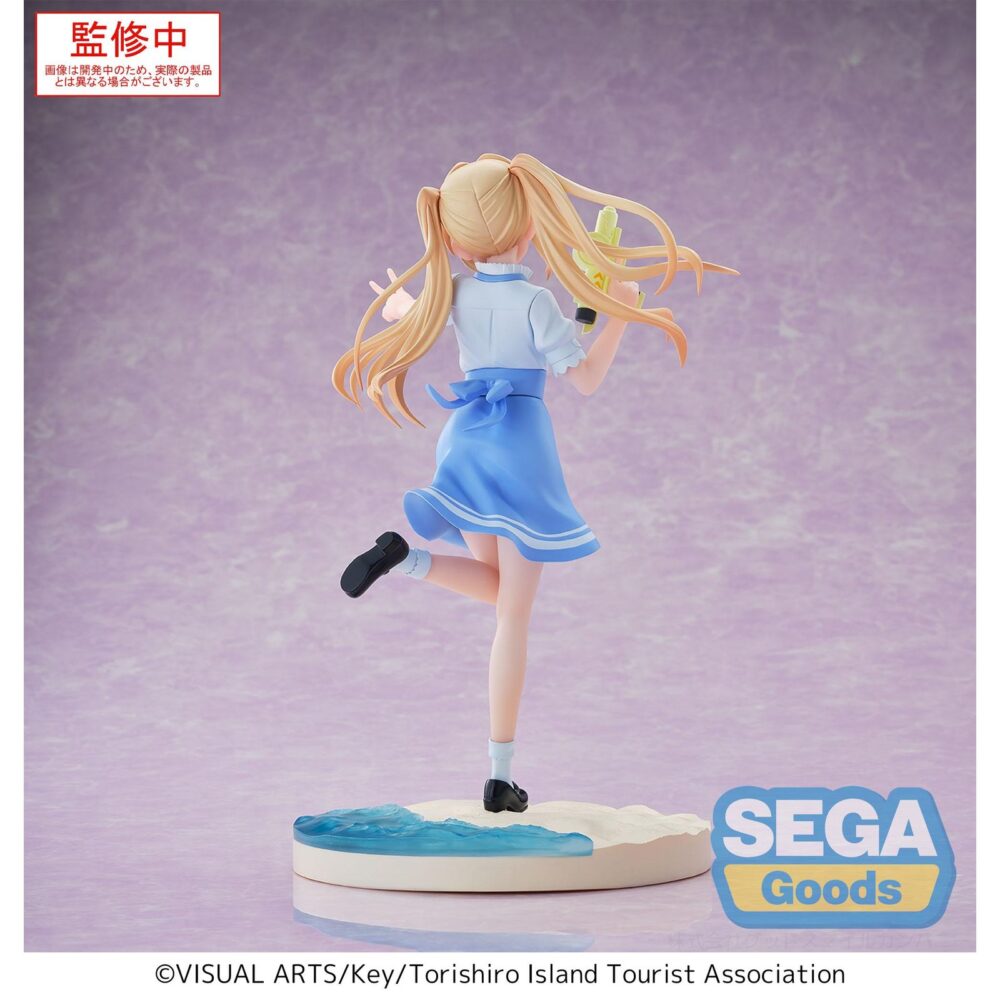 Wenders tsumugi summer pockets luminasta. Sega presenta, dentro de su línea luminasta, esta figura de wenders tsumugi, personaje de la serie anime "summer pockets". Con una altura de 17 cm, esta pieza fabricada en pvc refleja la ternura y tranquilidad de la protagonista. Se exhibe sobre una base circular.