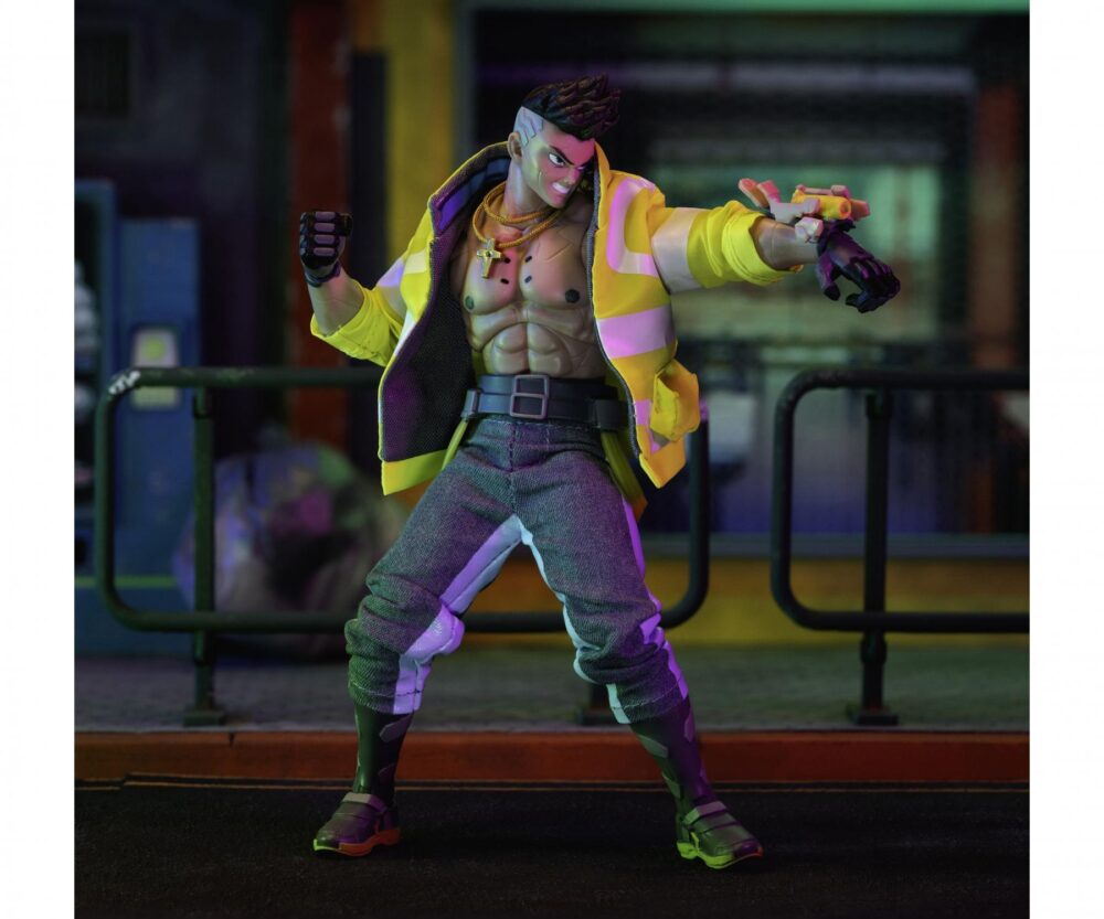 David cyberpunk edgerunners como réplica licenciada del héroe del anime japonés david martínez, cada detalle del personaje ha sido diseñado con el máximo cuidado - desde sus mejoras cibernéticas hasta los collares característicos, incluyendo colgante cruzado y su chaqueta emt amarilla neón, que está hecha de material suave y se puede quitar completamente. La figura del juguete no sólo captura perfectamente el look, sino también el espíritu del cyberpunk edgerunner - que se levantó de chico callejero a la leyenda de night city. Figura de actuación con más de 20 articulaciones móviles gracias a más de 20 puntos de articulación y manos y cabezas intercambiables, puedes variar la apariencia de tu figura de acción como quieras y recrear incontables poses dinámicas de los videojuegos o series de televisión. Empaquetada en una caja de coleccionista de ventanas, la figura coleccionable exuda la atmósfera distópica y empañada de neón del universo cyberpunk y hace un regalo perfecto para todos los fans del mundo del anime futurista.