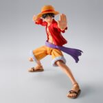MONKEY D LUFFY RAID OF ONIGASHIMA ONE PIECE SH FIGUARTS. Tamashii Nations vuelve a presentar para la colección de S.H. Figuarts la figura de Monkey. D. Luffy -The Raid on Onigashima-, basada en su apariencia en el arco "The Raid on Onigashima" del anime "One Piece". La figura mide 14,5 cm. y contiene 3x expresiones opcionales, 2x pares de manos opcionales y 1x set de pelo.