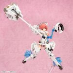 AIKA AIKAWA ALICE GEAR AEGIS MEGAMI DEVICE MODEL KIT.  Kotobukiya nos presenta el modelo del videojuego "Alice Gear Aegis", tamaño aprox, 16 cm. Usando la tecnología de ensamblaje Snap-Fit no tendrás problemas a la hora de montarlo. No requiere pintado