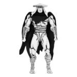 FOOT ASSASSIN BLACK AND WHITE TEENAGE MUTANT NINJA TURTLES NECA. Basado en los cómics originales de Eastman & Laird de las Tortugas Ninja Adolescentes Mutantes de Mirage Studios. De la historia "Ciudad en Guerra", este Asesino del Pie mide 18 cm y presenta una decoración en blanco y negro que le da un aspecto auténtico de cómic. Incluye manos adicionales, cabezas alternativas, una bomba de tiempo, armas ninja y una capa extraíble. Viene en un empaque ideal para coleccionistas con la ilustración original de Kevin Eastman.