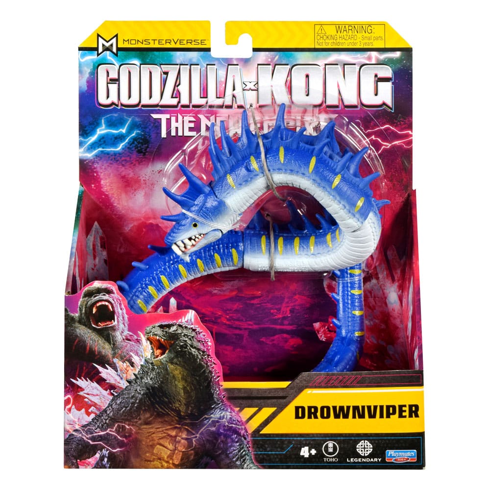 Drownviper godzilla y kong: el nuevo imperio 15 cm.   figura articulada de la película "godzilla x kong" tamaño aprox. 15 cm. Femto viene con accesorios en una caja con ventana.
