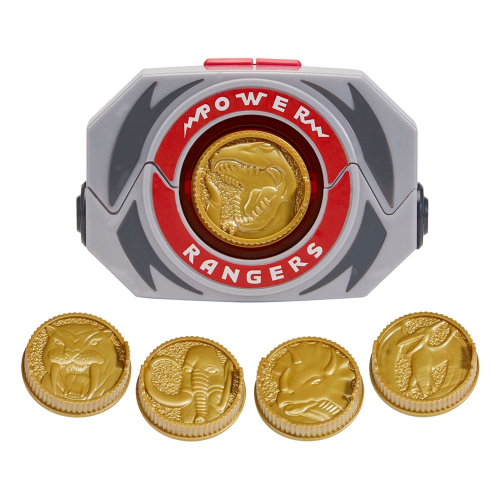 Power morpher deluxe mighty morphin power rangers belt. ¡invoca el poder de los dinozords con el legendario power morpher! Lanza una de las cinco power coins incluidas en el morpher, activa el power grip y ¡escucha la auténtica llamada de los dinozords! Cada moneda se reconoce y activa sonidos individuales y frases icónicas de tus rangers favoritos. Con más de 40 sonidos y efectos de luz, un clip para el cinturón y un diseño auténtico, el power morpher es el accesorio imprescindible para los verdaderos fans de los power rangers.