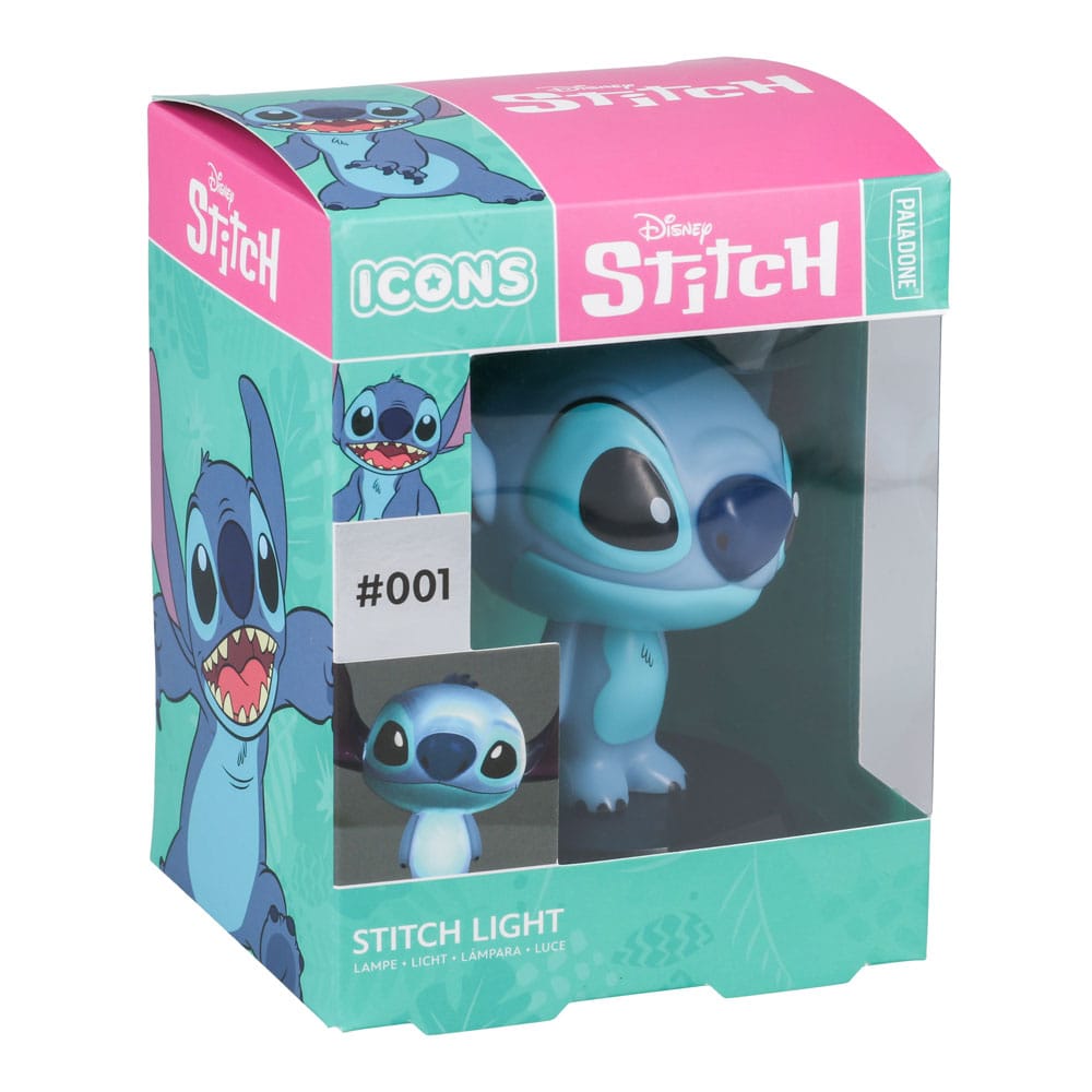 LILO & STITCH LÁMPARA ICONS STITCH. Esta encantadora lámpara presenta un diseño icónico inspirado en los queridos personajes de Disney Lilo & Stitch. Fabricada con materiales de alta calidad, muestra a Angel, el adorable compañero de Stitch, con un hermoso y detallado acabado. Perfecta para los fans de la franquicia, esta lámpara añade un toque de fantasía y diversión a cualquier habitación. Su diseño único la convierte en un excelente regalo o artículo de colección para aquellos que adoran Lilo & Stitch y sus entrañables personajes.
