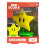 SUPER MARIO LÁMPARA ICON SUPER STAR (V2). Esta lámpara es imprescindible para cualquiera que quiera añadir un toque de nostalgia y diversión a su hogar u oficina. Con su diseño elegante y compacto, es perfecta para mesitas de noche, escritorios o estanterías. La Paladone Lampara es una excelente manera de mostrar tu amor por la serie Super Mario, proporcionando tanto funcionalidad como un elemento decorativo.