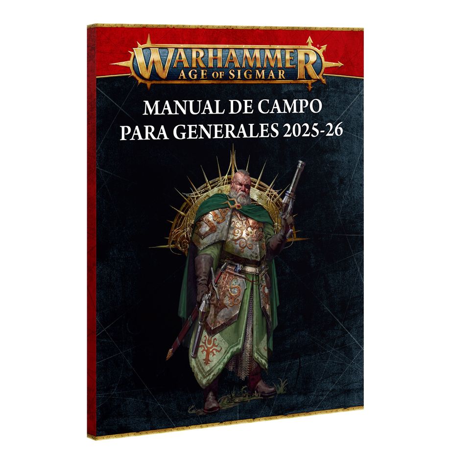 General´s handbook 2025-2026 (español). La isla de neos, un paraje cubierto de frondosos bosques y atravesado por pulsantes nexos de magia vital, se ha convertido en el nuevo escenario de intensas batallas. Bajo sus vibrantes copas, los ejércitos se despliegan por sendas ocultas capturando lugares de poder ghyranita para preservarlos… o utilizarlos para sus propios fines. En el manual de campo para generales de esta temporada encontrarás toda la información necesaria para reunir tus fuerzas y sumergirte de lleno en el entorno de juego equilibrado del reino de la vida. El manual de campo para generales 2025-2026 contiene una gran cantidad de contenido para partidas de juego equilibrado en el entorno devastado por la guerra de los reinos mortales, donde puedes alcanzar la gloria en el campo de batalla en contiendas de habilidad y estrategia contra otros jugadores.