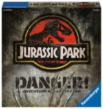 JURASSIC PARK DANGER JDM. Los primeros visitantes han llegado a Jurassic Park para conocer los impresionantes dinosaurios. Pero el caos se ha apoderado de la Isla Nublar: ¡No hay electricidad y las criaturas prehistóricas están a la caza! Un jugador controlará el T-Rex, el Dilophosaurus y el Velociraptor, que merodearán por la jungla hará atacar a los humanos. ¡Los otros jugadores serán os personajes de la clásica película y lucharán en equipo para hacer que la corriente vuelva a Jurassic Park y escapar de la isla antes de caer presos de los dinosaurios!. Se trata de un juego de estrategia donde los humanos  deberán salvarse y llegar al helipuerto antes de que los dinosaurios eliminen a tres personaje humanos. Cuando un Personaje Humano es eliminado por los Dinosaurios, ese Jugador Humano vuelve inmediatamente a jugar con un Personaje Humano completamente nuevo. Si éstos pueden llevar a un cierto número de Personajes humanos a un lugar seguro, los Humanos ganan. Pero si el Jugador Dinosaurio puede eliminar a 3 Personajes Humanos, los Dinosaurios ganan.