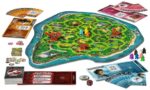 JURASSIC PARK DANGER JDM. Los primeros visitantes han llegado a Jurassic Park para conocer los impresionantes dinosaurios. Pero el caos se ha apoderado de la Isla Nublar: ¡No hay electricidad y las criaturas prehistóricas están a la caza! Un jugador controlará el T-Rex, el Dilophosaurus y el Velociraptor, que merodearán por la jungla hará atacar a los humanos. ¡Los otros jugadores serán os personajes de la clásica película y lucharán en equipo para hacer que la corriente vuelva a Jurassic Park y escapar de la isla antes de caer presos de los dinosaurios!. Se trata de un juego de estrategia donde los humanos  deberán salvarse y llegar al helipuerto antes de que los dinosaurios eliminen a tres personaje humanos. Cuando un Personaje Humano es eliminado por los Dinosaurios, ese Jugador Humano vuelve inmediatamente a jugar con un Personaje Humano completamente nuevo. Si éstos pueden llevar a un cierto número de Personajes humanos a un lugar seguro, los Humanos ganan. Pero si el Jugador Dinosaurio puede eliminar a 3 Personajes Humanos, los Dinosaurios ganan.