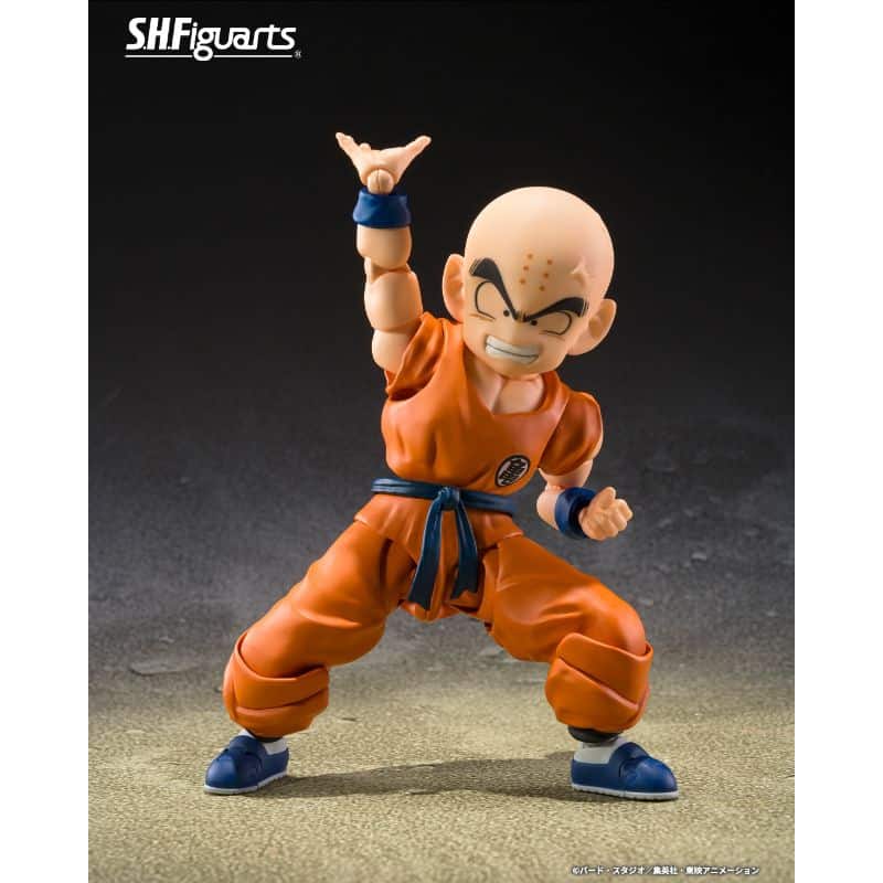 Figura de acción articulada de 14 cm del personaje KRILLIN SON GOKU OLD FRIEND DRAGON BALL Z SH FIGUARTS de TAMASHII NATIONS