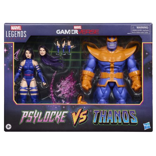 Figura de acción articulada de 16 cm del personaje PSYLOCKE VS THANOS GAMERVERSE MARVEL LEGENDS de HASBRO