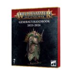 GENERAL´S HANDBOOK 2025-2026 (INGLÉS). Across the densely wooded isle of Neos, potent nexuses of life magic pulse. Armies now gather to battle under those vibrant boughs, slipping along hidden paths and seizing sites of Ghyranite power to preserve or turn to their own ends. In this season’s General’s Handbook, you will find all the information you need to gather your forces and dive straight into the Matched Play environment of the Realm of Life. The General's Handbook 2025-2026 contains a wealth of content for Matched Play games in the war-torn setting of the Mortal Realms, where you can achieve glory on the battlefield in contests of skill and generalship against fellow players.