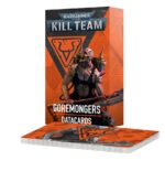 KILL TEAM DATACARDS: GOREMONGERS (INGLÉS). Solo en inglés. The Goremongers are rabid cultists who have seen the glory of Khorne daemons and lived to tell the tale. When they go to battle, they wield a wide variety of weapons, from great double-handed chainaxes to blood-letting knives, harpoons, and autopistols – arms to better let the blood flow. This set of 40 cards will help you keep track of your Goremongers in games of Kill Team. There are individual cards for your team selection rules, operatives, faction rules, strategy and firefight ploys, and faction and universal equipment rules. They are an ideal way to easily check key information in the heat of battle.