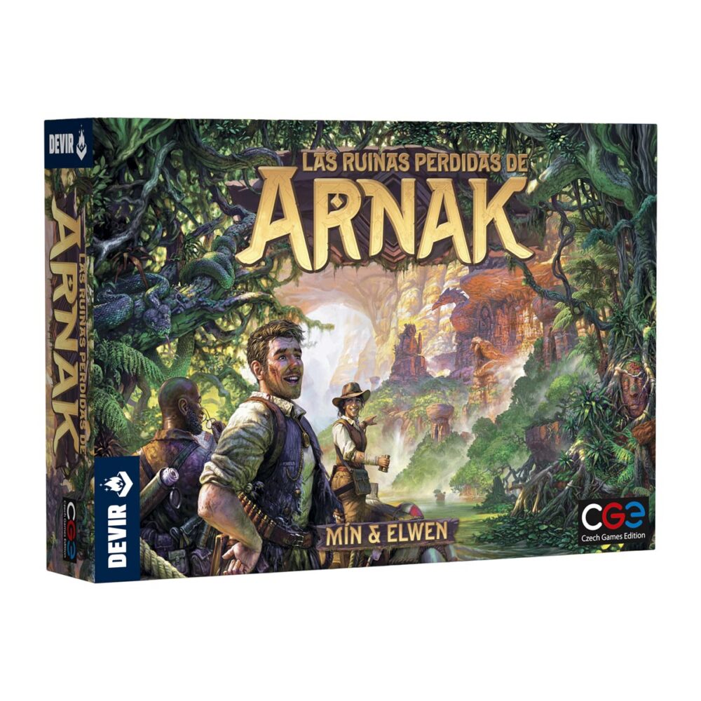 Juego de mesa denominado las ruinas perdidias de arnak de la marca devir