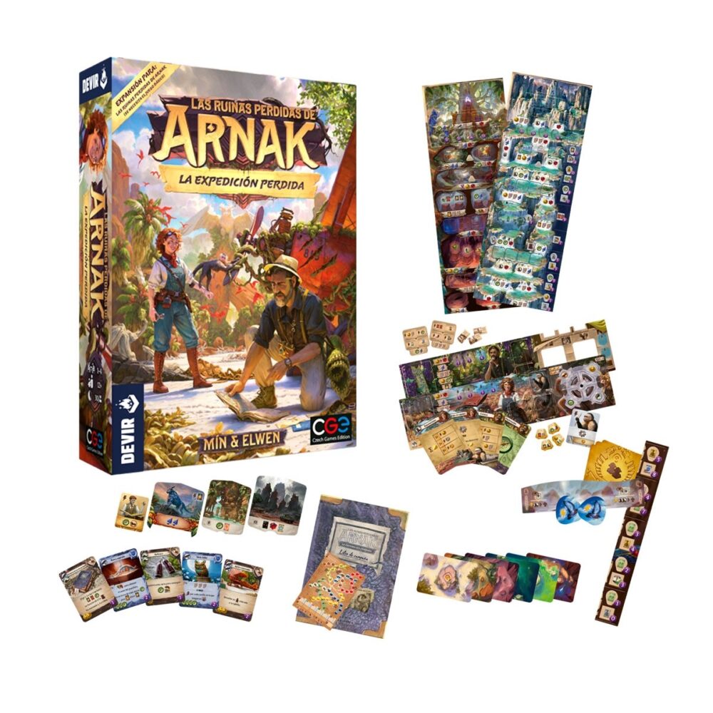 Expansión del juego la expedición perdida: las ruinas perdidias de arnak de la marca devir