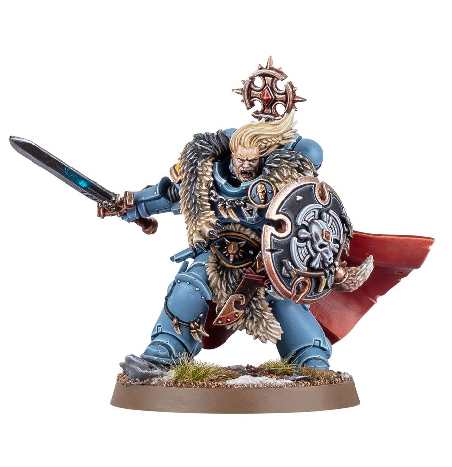 Wolf guard battle leader space wolves. Los sacerdotes lobo son sabios ancianos que velan por el bienestar espiritual y físico de sus hermanos de batalla. Vestidos de negro y engalanados con tótems y macabros yelmos de cráneo de lobo, su presencia es aterradora. Con este kit multicomponente de plástico puedes montar un sacerdote lobo, un líder espiritual para tus ejércitos de lobos espaciales de warhammer 40,000. Parte apotecario y parte capellán, es ideal para apoyar a tus unidades clave, inspirar a tus guerreros y atender a los heridos. Puedes equiparlo con una pistola bólter absolvor o una daga ritual y elegir entre tres cabezas, una con un casco de cráneo de lobo y dos descubiertas, para que personalizar a tu feroz guerrero sea de lo más sencillo.