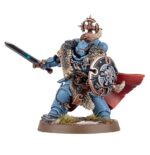WOLF GUARD BATTLE LEADER SPACE WOLVES. Los Sacerdotes Lobo son sabios ancianos que velan por el bienestar espiritual y físico de sus hermanos de batalla. Vestidos de negro y engalanados con tótems y macabros yelmos de cráneo de lobo, su presencia es aterradora. Con este kit multicomponente de plástico puedes montar un Sacerdote Lobo, un líder espiritual para tus ejércitos de Lobos Espaciales de Warhammer 40,000. Parte Apotecario y parte Capellán, es ideal para apoyar a tus unidades clave, inspirar a tus guerreros y atender a los heridos. Puedes equiparlo con una pistola bólter absolvor o una daga ritual y elegir entre tres cabezas, una con un casco de cráneo de lobo y dos descubiertas, para que personalizar a tu feroz guerrero sea de lo más sencillo.