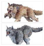 WOLF GUARD HEADTAKER SPACE WOLVES. El deber de los Cortacabezas de la Guardia del Lobo es dar caza a comandantes y campeones enemigos. Para ello, cuentan con la ayuda de manadas de lobos de caza fenrisianos. Estas astutas bestias dispersan las formaciones enemigas y acosan a las presas de los Cortacabezas, lo que permite a estos acercarse e impartir la justicia del Padre de todas las cosas. Con este kit multicomponente de plástico puedes montar tres Cortacabezas de la Guardia del Lobo y tres Lobos Cazadores para tus ejércitos de Lobos Espaciales de Warhammer 40,000. Estos veteranos guerreros son ideales para acabar con los objetivos enemigos más duros. Nada puede esconderse de los sentidos agudizados de su manada. Cada Cortacabezas puede armarse con dos armas de energía artesanales o con un arma de energía artesanal y un escudo de tormenta. El kit incluye nueve cabezas diferentes de entre las que elegir, tres con casco y seis descubiertas, para que puedas personalizar fácilmente tus miniaturas.