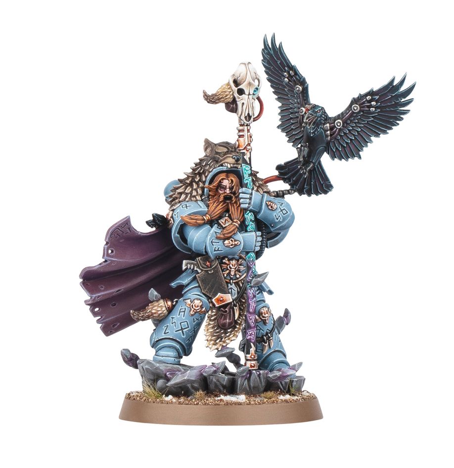 Njal stormcaller space wolves. Njal invocatormentas es un foco elemental de furia psíquica que conjura ventiscas de dagas de hielo para dispersar a sus enemigos. Es el alto sacerdote rúnico de los lobos espaciales y blande un bastón crepitante con el que anula la magia enemiga. Con este kit multicomponente de plástico puedes montar a njal invocatormentas, un formidable psíquico para tus ejércitos de lobos espaciales de warhammer 40,000. El sumo sacerdote rúnico del capítulo empuña en combate el báculo de invocatormentas, con el que controla los elementos y convierte en armas el viento y los relámpagos. Este legendario guerrero es ideal para apoyar a tu ejército, haciéndolo todavía más letal en el campo de batalla, a la vez que presenta una potente amenaza por sí solo. Va acompañado de su cuervo aumentado ala nocturna y es una adición llena de personalidad para cualquier colección.
