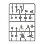 SPESRHEAD: OGOR MAWTRIBES–SCRAPGLUTT. Los Zampasobras rastrean los campos de batalla abandonados y las chatarrerías, empujados por la obsesión de un cazador ogor de fabricar trampas de lo más creativas. Cualquier pieza útil recogida por unos gnoblars entusiastas puede ser reutilizada como armadura o arma para la banda. Si quieres arrasar por los Reinos Mortales devorando todo a tu paso, esta caja es la forma perfecta de empezar una nueva colección de Mascatribus Ogors o de ampliar tu ejército de Warhammer Age of Sigmar, y resulta más económica que comprar los kits por separado. Un corpulento y astuto Trampero, junto a su séquito compuesto por un imponente Dientes de Sable Gélidos y un puñado de ingeniosos gnoblars, lidera a los Zampasobras. Tras él marchan ocho demoledores Tripasduras, una unidad de Gnoblars lista para capturar objetivos, y un Tirasobras Gnoblar que lanza chatarra metálica sobre tus enemigos. Estas miniaturas conforman una fuerza completa de Punta de lanza, lo que significa que podrás lanzarte a jugar partidas tácticas e intensas desde el primer momento. Dos de los Tripasduras también pueden montarse como campeones Jefes Tripasduras, otros dos como Eructadores Tripasduras y dos más como Portadores de la Mascarruna con la opción de tres sombreretes distintos para el estandarte. Las cabezas, escudos ventrales y armas pueden intercambiarse entre todos los Tripasduras. Hay distintas opciones decorativas para los cuernos del Tirasobras, que también puede montarse como Escupehierros. La unidad de Gnoblars cuenta con 13 cabezas intercambiables entre todos los cuerpos del kit.