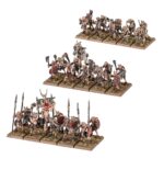 BEASTMEN BRAYHERDS BATTALION. Más que un ejército disciplinado, las manadas bestiales de hombres bestia son grupos de incursores desorganizados, repletos de criaturas salvajes y babeantes empeñadas en la destrucción y el derramamiento de sangre. Estos monstruos de otro mundo avanzan en hordas despiadadas, armados con hachas, lanzas rudimentarias y escudos. Con esta caja puedes montar un núcleo sólido de un ejército de Beastmen Brayherds para usar en partidas de Warhammer: The Old World. Es perfecta para empezar una nueva colección o ampliar la tuya, y más económica que comprar los kits por separado. Un Cygor magofóbico, que también puede ensamblarse como un corpulento Ghorgon, actúa como eje de esta fuerza, listo para aplastar a tus mayores amenazas. A sus pies, hordas de Ungors avanzan en escaramuza. Estos guerreros versátiles pueden armarse con arcos rudimentarios, lanzas o armas de mano y escudos para enfrentarse a cualquier enemigo. Los brutales Gors completan tus filas con una avalancha de rudos soldados con armas de mano emparejadas, o bien armas de mano y escudos, para aplastar las líneas enemigas.