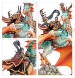 SHUGENGAN LORD ON GREAT SPIRIT LONGMA. Los Señores Shugengan son generales de los ejércitos de la Gran Catai y, a menudo, descendientes directos de los propios vástagos del Dragón Celestial. Son hechiceros natos que dominan los Vientos Elementales con la misma facilidad con la que blanden una espada. Los más poderosos entre los de Sangre de Dragón son venerados en la Corte Celestial. Lideran desde el frente en la batalla, y su presencia en el fragor del combate inspira a los ejércitos del Emperador Dragón. Con este kit multicomponente de plástico puedes montar un Shugengan Lord a lomos de un Great Spirit Longma, un poderoso líder para tus Armies of Grand Cathay de Warhammer: The Old World. Montado sobre su Grand Spirit Longma, puede volar rápidamente a donde más se le necesite en el campo de batalla y usar su habilidad con las armas contra cualquiera que se atreva a oponerse a la voluntad del Dragón Celestial.