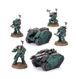 RAPIER LASER DESTROYER AND QUAD LAUNCHER BATTERY. Los Rapiers son blindados oruga semiautomatizados con sistemas de selección de blancos y generadores de energía integrados. Están diseñados para montar armas de apoyo tan grandes y pesadas que ni siquiera los Marines Espaciales, con su fuerza sobrehumana, son capaces de portarlas. Su armamento habitual incluye sistemas de laser antiblindaje y multilanzadores "Thudd" para asedios y fuego de supresión. Con este kit multicomponente de plástico puedes montar dos Rapiers y cuatro artilleros, plataformas de armas móviles para tus ejércitos de Legiones Astartes de Warhammer: The Horus Heresy. Cada Rapier puede equiparse con un laser destroyer antiblindaje o un quad launcher para asedios. Las cabezas, accesorios y mochilas, intercambiables entre la dotación de dos observadores y dos operadores, te permiten personalizarlos a tu gusto. El kit no trae insignias específicas de ninguna Legión, por lo que puedes incluirlo en cualquier fuerza de Marines Espaciales, tanto si eres leal al Emperador como si te has sumado a la rebelión de Horus.