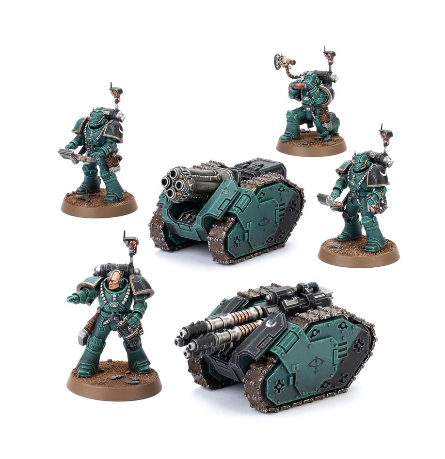 Rapier laser destroyer and quad launcher battery. Los rapiers son blindados oruga semiautomatizados con sistemas de selección de blancos y generadores de energía integrados. Están diseñados para montar armas de apoyo tan grandes y pesadas que ni siquiera los marines espaciales, con su fuerza sobrehumana, son capaces de portarlas. Su armamento habitual incluye sistemas de laser antiblindaje y multilanzadores "thudd" para asedios y fuego de supresión. Con este kit multicomponente de plástico puedes montar dos rapiers y cuatro artilleros, plataformas de armas móviles para tus ejércitos de legiones astartes de warhammer: the horus heresy. Cada rapier puede equiparse con un laser destroyer antiblindaje o un quad launcher para asedios. Las cabezas, accesorios y mochilas, intercambiables entre la dotación de dos observadores y dos operadores, te permiten personalizarlos a tu gusto. El kit no trae insignias específicas de ninguna legión, por lo que puedes incluirlo en cualquier fuerza de marines espaciales, tanto si eres leal al emperador como si te has sumado a la rebelión de horus.