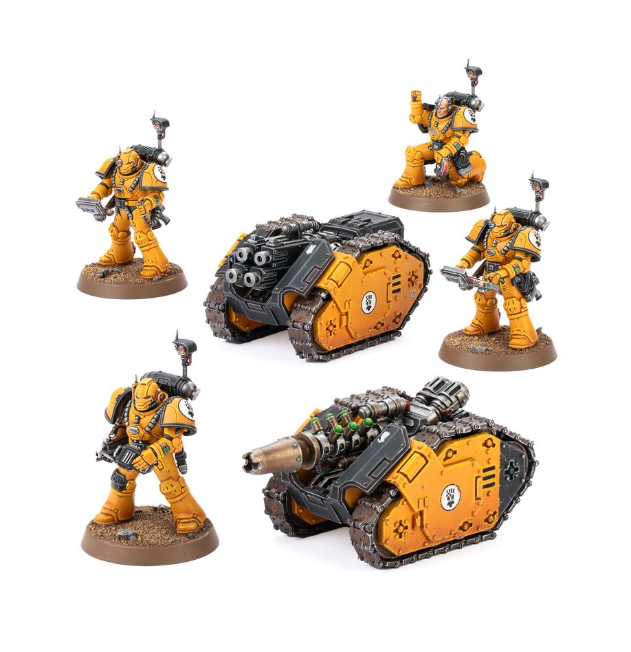 Rapier quad heavy bolters and graviton cannon battery. Los rapiers son blindados oruga semiautomatizados con sistemas de selección de blancos y generadores de energía integrados. Están diseñados para montar armas de apoyo tan grandes y pesadas que ni siquiera los marines espaciales, con su fuerza sobrehumana, son capaces de portarlas. Su armamento incluye quad heavy bolters antinfantería o, para determinadas operaciones especiales, armas más exóticas como el graviton cannon. Con este kit multicomponente de plástico puedes montar dos rapiers y cuatro artilleros, plataformas de armas móviles para tus ejércitos de legiones astartes de warhammer: the horus heresy. Cada rapier puede equiparse con una quad heavy bolter battery antinfantería o un graviton cannon antivehículos. Las cabezas, accesorios y mochilas, intercambiables entre la dotación de dos observadores y dos operadores, te permiten personalizarlos a tu gusto. El kit no trae insignias específicas de ninguna legión, por lo que puedes incluirlo en cualquier fuerza de marines espaciales, tanto si eres leal al emperador como si te has sumado a la rebelión de horus.