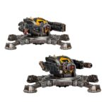 TARANTULA SENTRY GUNS. Las Tarantula son plataformas de armas versátiles que suelen emplearse para reforzar flancos expuestos o posiciones de retaguardia y liberar de tareas defensivas a las tropas del Adeptus Astartes. Son poco más que una sólida base con una torreta móvil, y están diseñadas para montar armas diversas en función de la situación. Aunque sencillas, bien desplegadas son muy efectivas. Con este kit multicomponente de plástico puedes montar dos Tarantula Sentry Guns, plataformas de armas automatizadas para tus ejércitos de Legiones Astartes de Warhammer: The Horus Heresy. Cada una puede equiparse con cuatro tipos de armas distintas: lascannons antiblindaje, heavy bolters antinfanteria, una sentry melta array para acabar con los enemigos más acorazados, o volkite culverins para aniquilar hordas de infantería. Sin importar el enemigo al que te enfrentes, siempre encontrarás la configuración perfecta. El kit no trae insignias específicas de ninguna Legión, por lo que puedes incluirlo en cualquier fuerza de Marines Espaciales, tanto si eres leal al Emperador como si te has sumado a la rebelión de Horus.