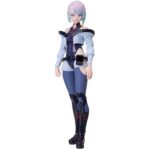 LUCY CYBERPUNK: EDGERUNNERS BUZZMOD. Aniplex incorpora a su colección BUZZmod. la figura articulada de la netrunner fugitiva Lucy, basada en el personaje de la serie de animación "Cyberpunk: Edgerunners". La figura cuenta con un cuello articulado e incluye 5x placas faciales, 1x pantalla de protocolo de infiltración, 2x partes del cuello intercambiables, 2x partes de antebrazo “Monowire”, 9x manos, 2x pies y 1x pistola. Mide aproximadamente 14 cm de altura y está fabricada en PVC, ABS y POM. Como todas las figuras de esta línea ha sido meticulosamente diseñada para ofrecer una articulación superior, mayor estabilidad y facilidad para recrear diferentes poses.