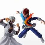 DADI MY HERO ACADEMIA SH FIGURTS. Tamashii Nations vuelve a presentar, dentro de la colección S.H. Figuarts, la figura Collectors Shop de Toya "Dabi" Todoroki, uno de los antagonistas del anime “My Hero Academia”. Está hecha en PVC, mide unos 16 cm e incluye 3x pares de manos intercambiables, 1x par de manos con efecto de llamas azules, 2x expresiones faciales y 2x efectos completos de llamas azules para reproducir el súpermovimiento "Puño Incandescente". UNIDADES LIMITADAS.