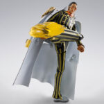 BORSALINO FUTURE ISLAND EGGHEAD ONE PIECE SH FIGURTS. Se une a la colección S.H. Figuarts de Tamashii Nations esta figura Collectors Shop de Borsalino (también conocido como Kizaru), uno de los tres almirantes del cuartel general de la Marina. Mide unos 19 cm y está basada en su aparición en el arco de Egghead del anime “One Piece”. Incluye 3 x manos izquierdas, 4x manos derechas, 2x expresiones faciales, 1x cabeza adicional, 1x pie derecho, 1x espada Ama no Murakumo, 1x expositor original y efectos especiales para reproducir las habilidades otorgadas por la fruta del diablo Pika Pika. Como bonus cuenta con 2 accesorios para las dos figuras de Luffy del arco Egghead (se venden por separado). UNIDADES LIMITADAS.