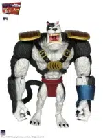 EARTWORM JIM FIGURA WAVE 1: BOB THE KILLER GOLDFISH & 4 15 CM.  ¡Vayan y destruyan! ¡Destruid! ¡DESTRUYE! El megalómano gobernante de La Planeta De Agua, Bob el Pez Asesino, ¡ha llegado! A Bob le acompaña en su búsqueda de la dominación universal su esbirro favorito de los 7 gatos, ¡el enorme #4!