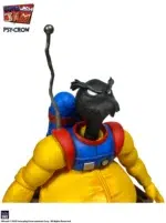 EARTWORM JIM FIGURA WAVE 1: PSY-CROW 15 CM. ¡El Azote de los Carriles Espaciales ha llegado! Psy-Crow va tras Jim, y está hambriento de carne de gusano. Psy-Crow creó accidentalmente a la Lombriz Jim al dejar caer directamente sobre él el Super Traje creado por el Profesor un Mono por Cabeza, ¡y no descansará hasta recuperarlo y entregárselo sano y salvo a la Reina Slug-For-a-Butt!