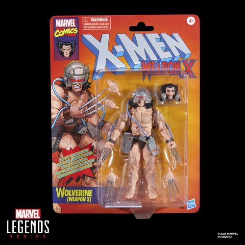 Figura de acción articulada de 16 cm del personaje WOLVERINE WEAPON X MARVEL LEGENDS de HASBRO