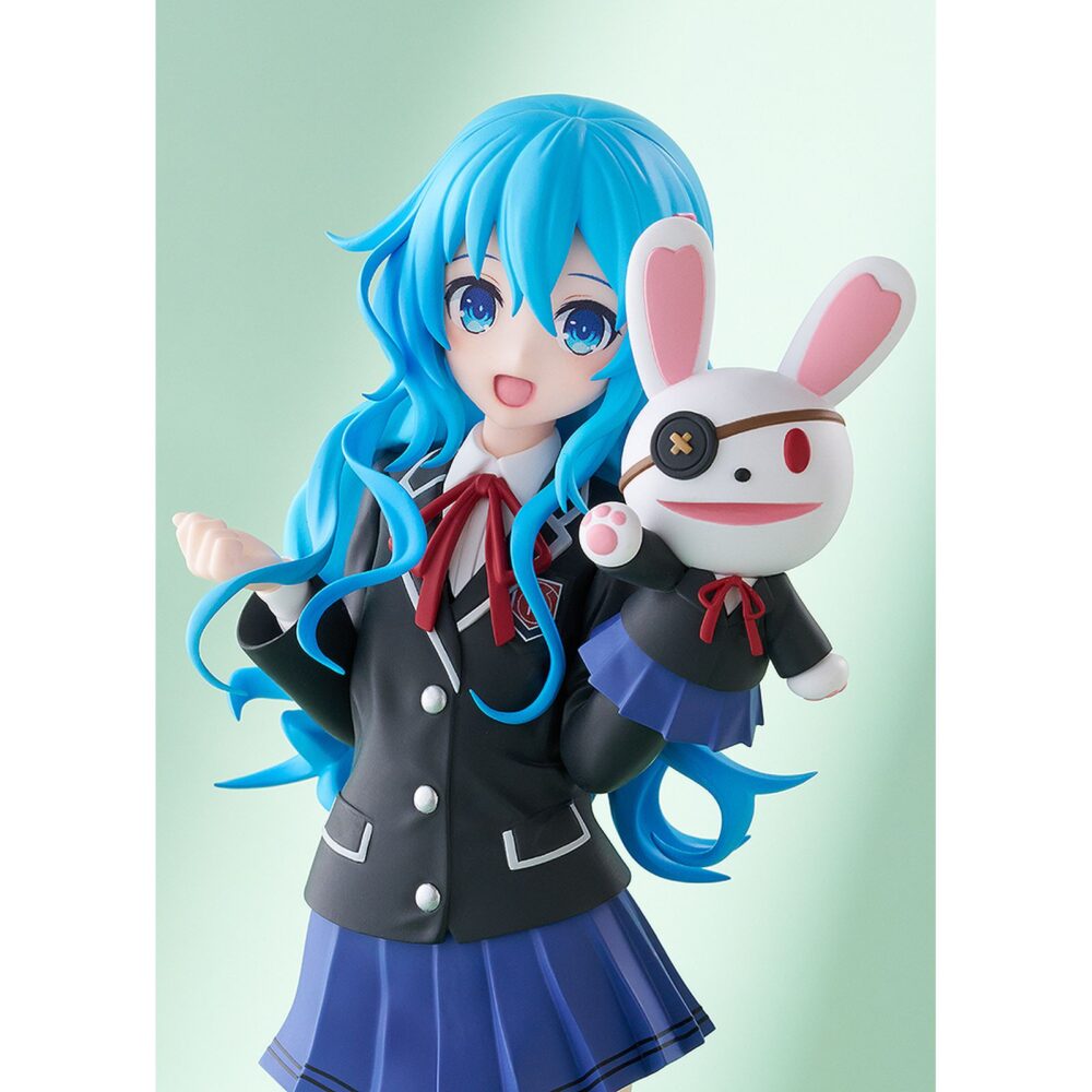Yoshhino: school uniform date a live v pop up parade l. Good smile company presenta, dentro de su colección pop up parade l, la figura de yoshino con uniforme escolar, inspirada en el personaje del anime "date a live v". Esta figura mide aproximadamente 18 cm de altura e incluye un soporte circular transparente. Fabricada en plástico con excelentes detalles.