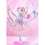 OMGKAWAIIANGEL: ANNIVERSARY PARTY NEEDY STREAMER OVERLOAD 1/7. Good Smile Company presenta esta figura a escala 1/7 de OMG Kawaii Angel con su vestido de fiesta, inspirada en su aparición en la segunda exposición de "Needy Streamer Overload". Mide aproximadamente 23 cm e incluye 1x base circular de color rosa para su exposición. Destaca por sus coletas con forma de alas y un acabado nacarado de efecto aurora.
