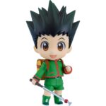 GON FREECSS: HUNTER EXAM HUNTER X HUNTER NENDOROID. Good Smile Company presenta dentro de su línea Nendoroid la figura articulada de Gon Freecss, protagonista del anime "Hunter x Hunter", vestido para realizar el Examen de Cazador. Incluye 3x expresiones faciales (alegre, de combate y preocupada) y varios accesorios como 1x mochila, 1x caña de pescar y piezas adicionales para múltiples poses. Mide 10 cm e incluye Soporte transparente para exposición.