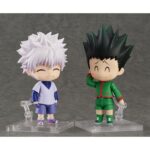 KILLUA ZOLDYCK: HUNTER EXAM HUNTER X HUNTER NENDOROID. Good Smile Company introduce en su línea Nendoroid la figura de Killua Zoldyck, inspirada en su personaje del anime "Hunter x Hunter", vestido para realizar el Examen de Cazador. Se incluyen 3x expresiones intercambiables (sonriente, de combate y alegre), además de accesorios como 1x monopatín y otras piezas opcionales para diferentes poses. Mide aproximadamente 10 cm de alto y cuenta con soporte transparente para exposición.