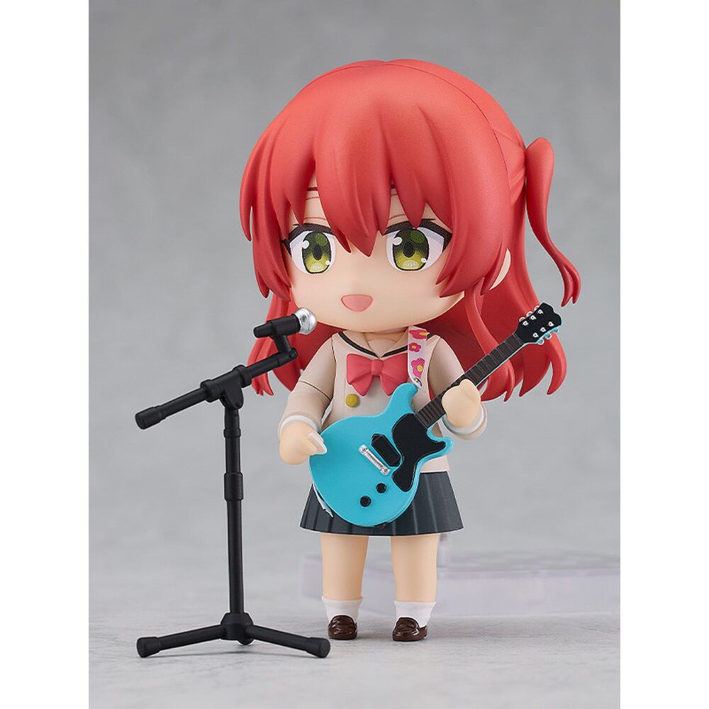 Ikuyo kita bocchi the rock nendoroid. Good smile company suma de nuevo a su catálogo de nendoroid la figura de ikuyo kita, vocalista y guitarrista de la banda kessoku en el anime "bocchi the rock! ". Viene con 3x caras intercambiables (sonriente, animada e impresionada), 1x guitarra, 1x smartphone, 1x para selfies y otros elementos para recrear poses diversas. Mide 10 cm e incluye base expositora transparente.