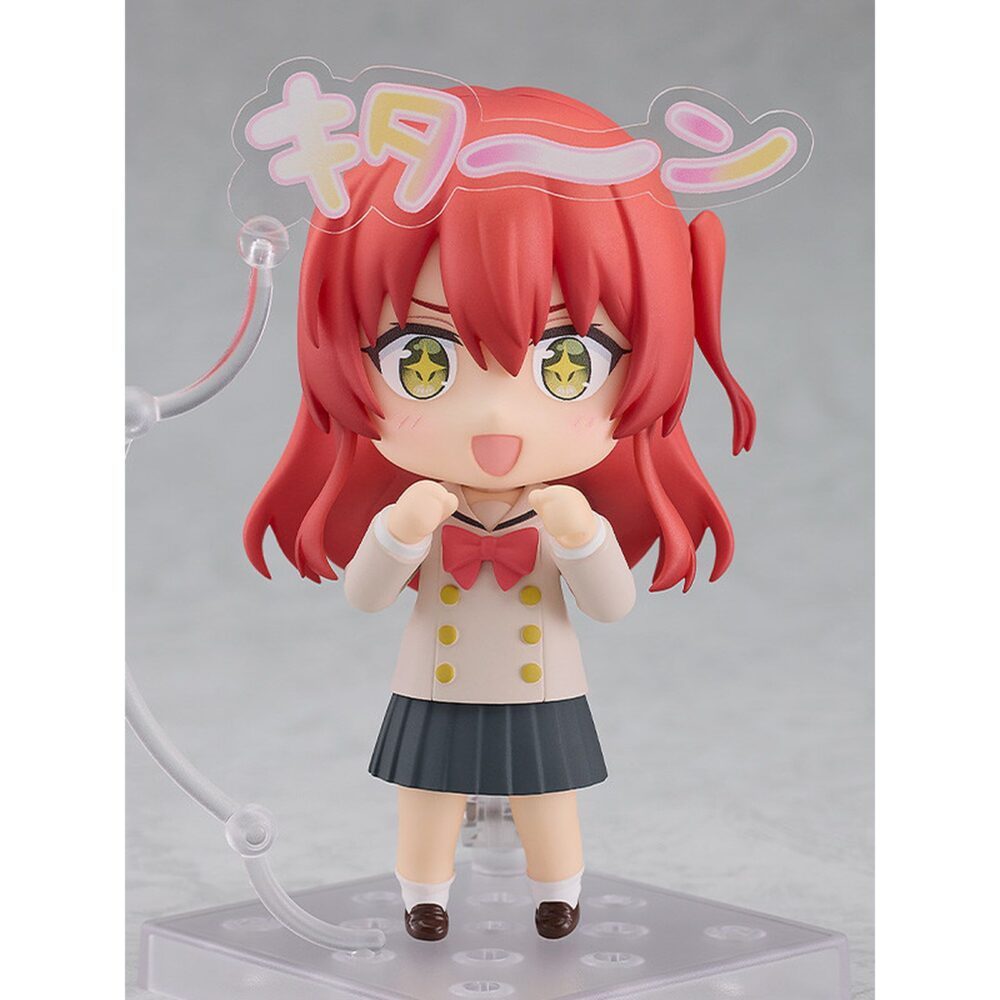 Ikuyo kita bocchi the rock nendoroid. Good smile company suma de nuevo a su catálogo de nendoroid la figura de ikuyo kita, vocalista y guitarrista de la banda kessoku en el anime "bocchi the rock! ". Viene con 3x caras intercambiables (sonriente, animada e impresionada), 1x guitarra, 1x smartphone, 1x para selfies y otros elementos para recrear poses diversas. Mide 10 cm e incluye base expositora transparente.