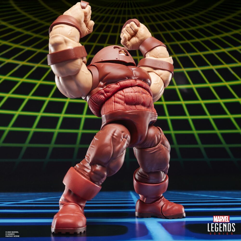 Juggernaut gamerverse marvel legends series. Hasbro incorpora a la línea gamerverse de la colección marvel legends series esta figura articulada de juggernaut basada en su aparición como luchador en la saga de videojuegos "marvel vs capcom". Su altura real alcanza los 22 cm, y ofrece un diseño premium con 20 puntos de articulación que permiten recrear poses dinámicas. Incluye x2 manos alternativas y 1x efecto de golpeo. Se presenta en una caja con ventana con diseño retro. Unidades limitadas.