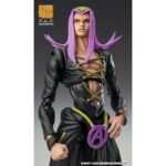 LEONE ABBACCHIO BLACK VERSION JOJO’S BIZARRE ADVENTURE PART 5 CHOZOKADO. Medicos Entertainment presenta, dentro de la línea Chozokado, la figura de Leone Abbacchio en su versión Black, inspirada en el personaje del anime "JoJo's Bizarre Adventure: Golden Wind". La figura, de aproximadamente 16 cm de altura, está fabricada en PVC y presenta múltiples puntos de articulación para diversas poses. Incluye base para su exhibición.
